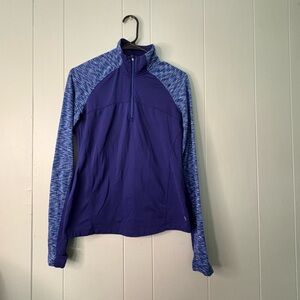 Blue Quarter-Zip Pullover